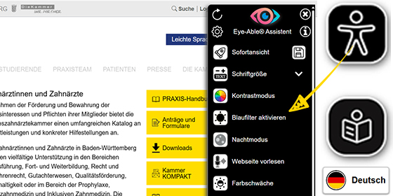 Digitale Barrierefreiheit verbessert mit Tools von Eye-Able