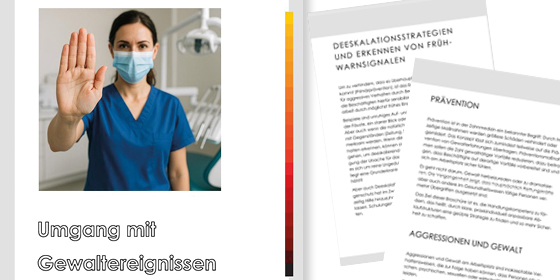 Cover Broschüre BZÄK Umgang mit Gewalt
