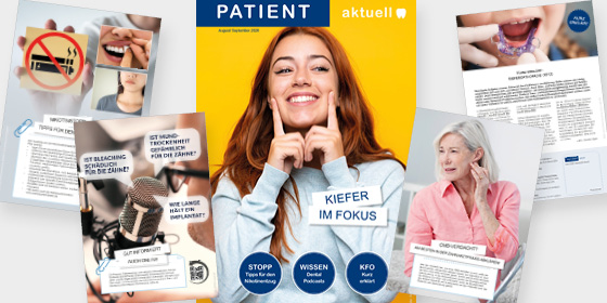 Collage aus den 8 Seiten des Praxisteam aktuell Ausgabe August-September 2026
