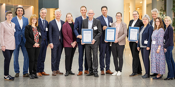 Alle Preisträger des Wrigley Preises 2026, unter anderem Dr. Elmar Ludwig und Jun.-Prof. Dr. Anna-Lena Hillebrecht