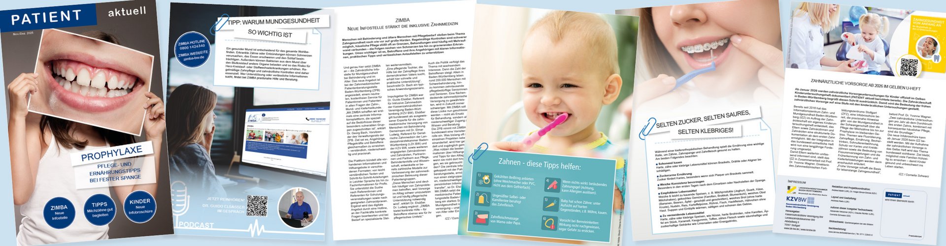 Collage des Magazins Patient aktuell