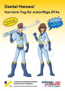 Postkarte für die Zahnarztpraxis zum Dental Hero Day am 10. Oktober 2025