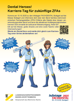 Poster für die Zahnarztpraxis zum Dental Hero Day am 10. Oktober 2025