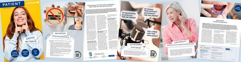 Collage der Magazinseiten von Patient aktuell 8-9 / 2026