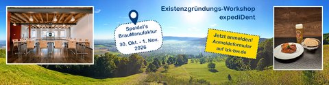 Existenzgründungs-Workshop expediDent in Speidel's BrauManufaktur in Hohenstein-Ödenwaldstetten